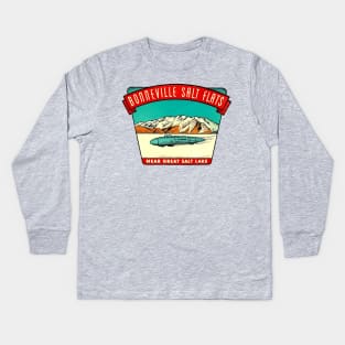 Bonneville Salt Flats Utah Vintage Kids Long Sleeve T-Shirt